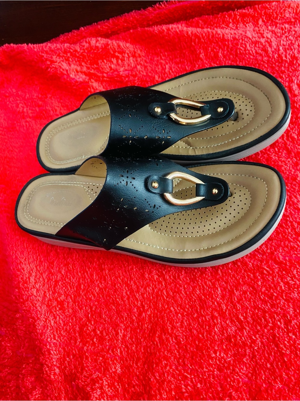 Neutral Tan Leather Slip-On Sandal